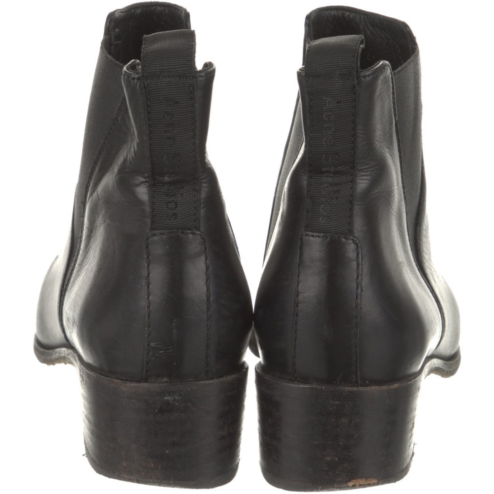 Acne Black Leather Ankle Booties - Picture 5 of 5